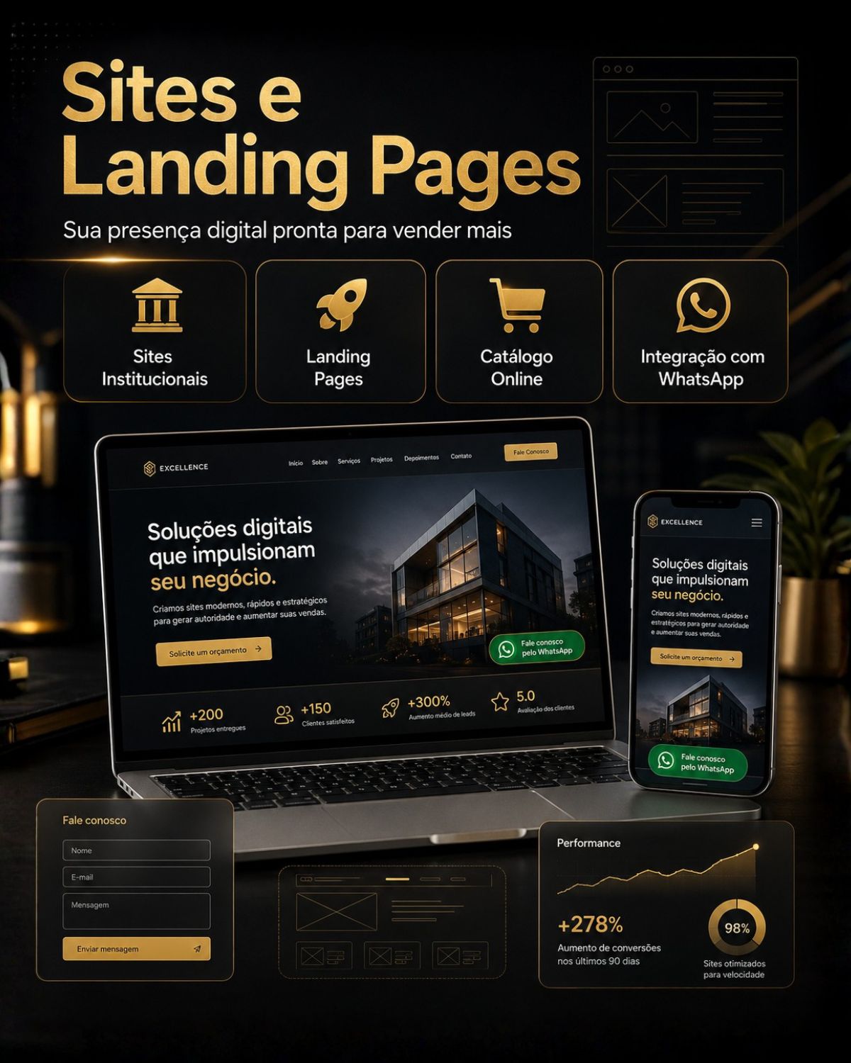 Sites e landing pages
