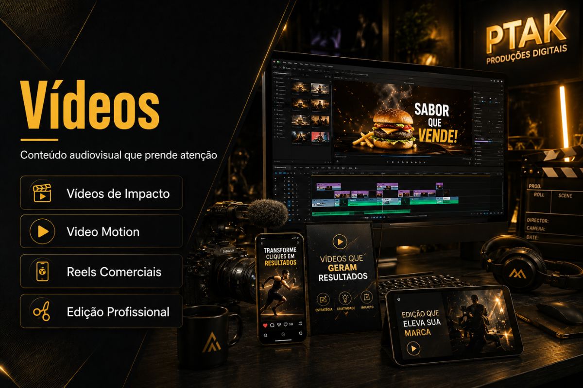 Vídeos comerciais para redes sociais